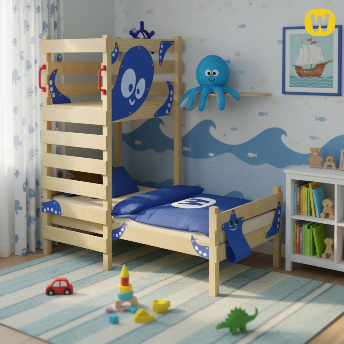 Kinderbed Wickey CrAzY Octopus 630811_k