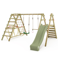 Schommel met glijbaan en klimaanbouw Smart Shake  1000561_k