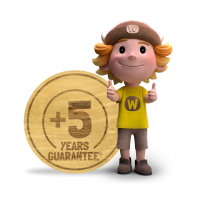 5 jaar extra garantie⁵ op Huisjes op palen  100015