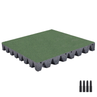 Rubberen tegel 50x50x6,5 cm incl. bevestigingspinnen  835852