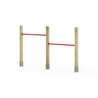 Dubbel duikelrek Wickey FIT Tumble 302 - Lengte rekstok 125 cm  833464