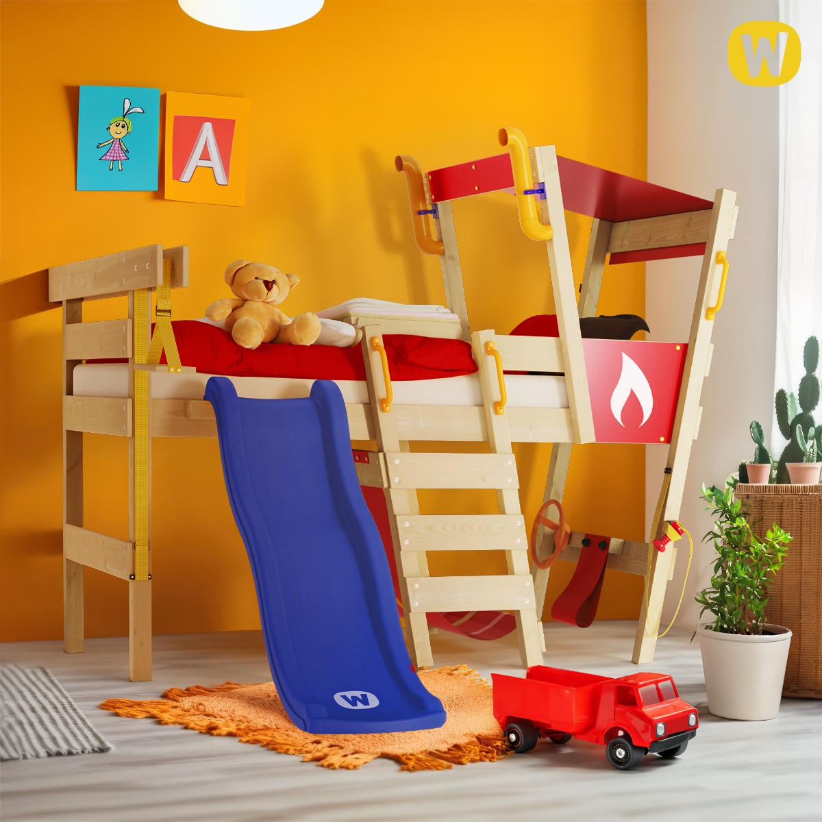 Hoogslaper Wickey CrAzY Smoky met glijbaan 630760_k